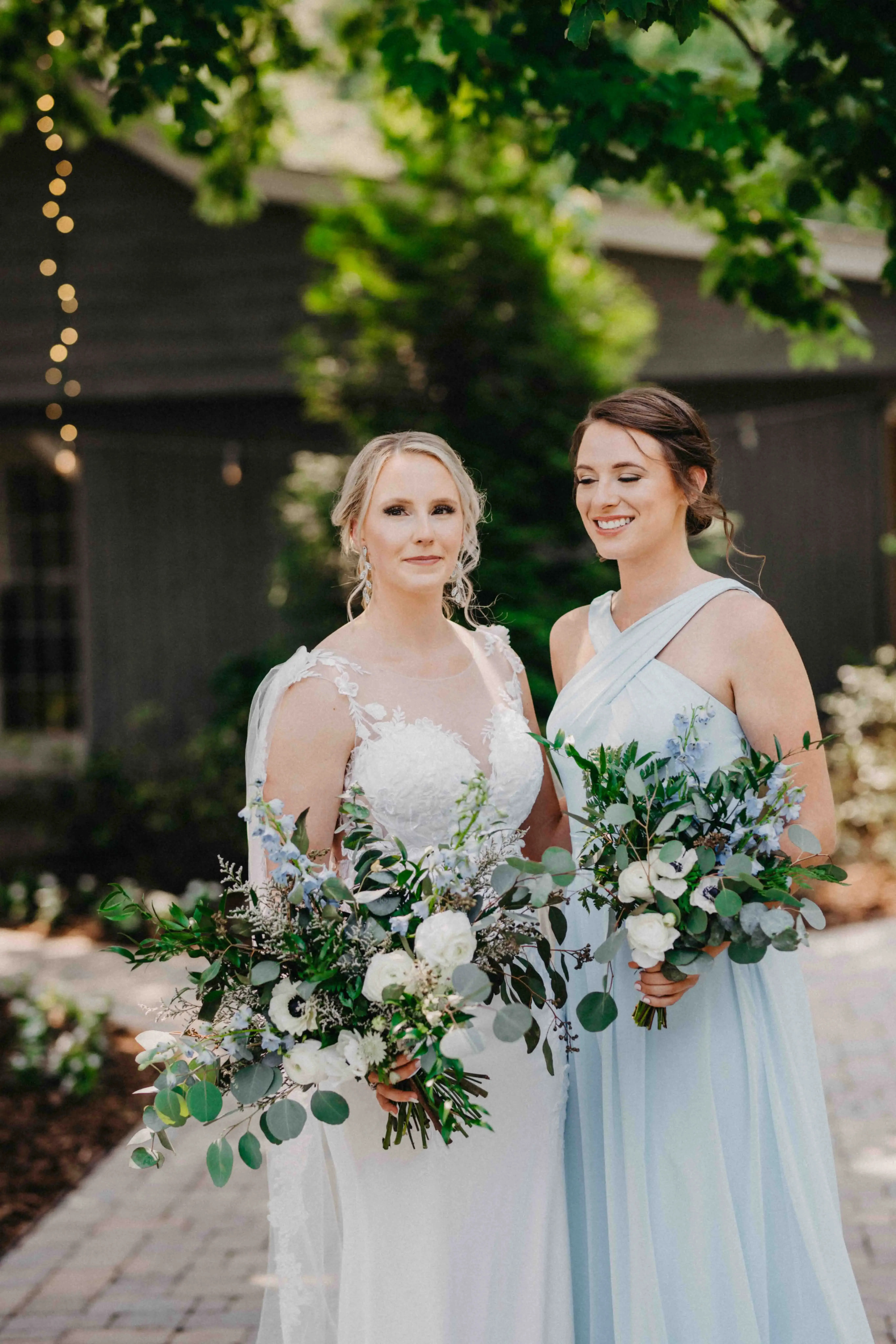 Flowers at wedding creating romantic ambiance