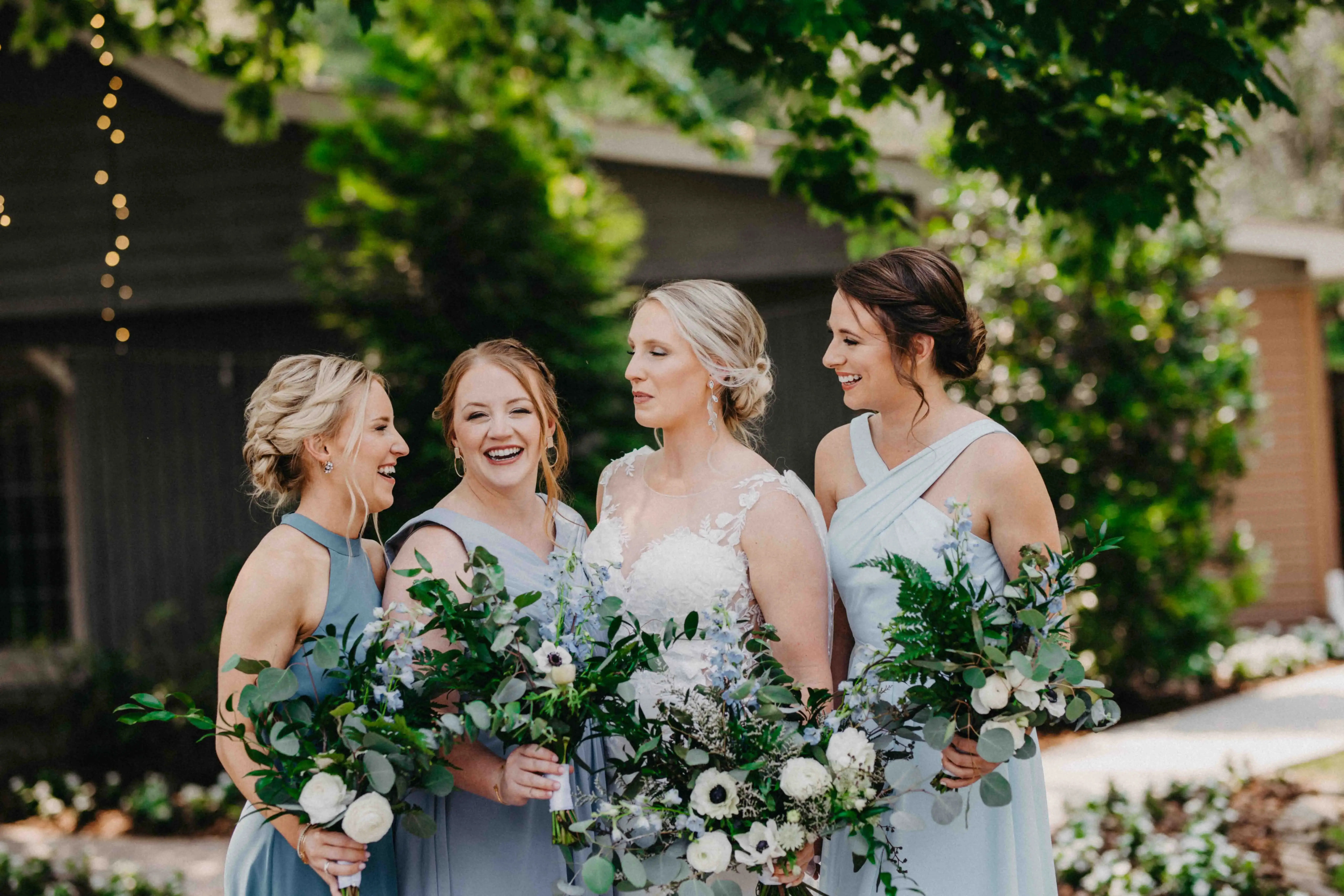 Wedding reception adorned with flowers