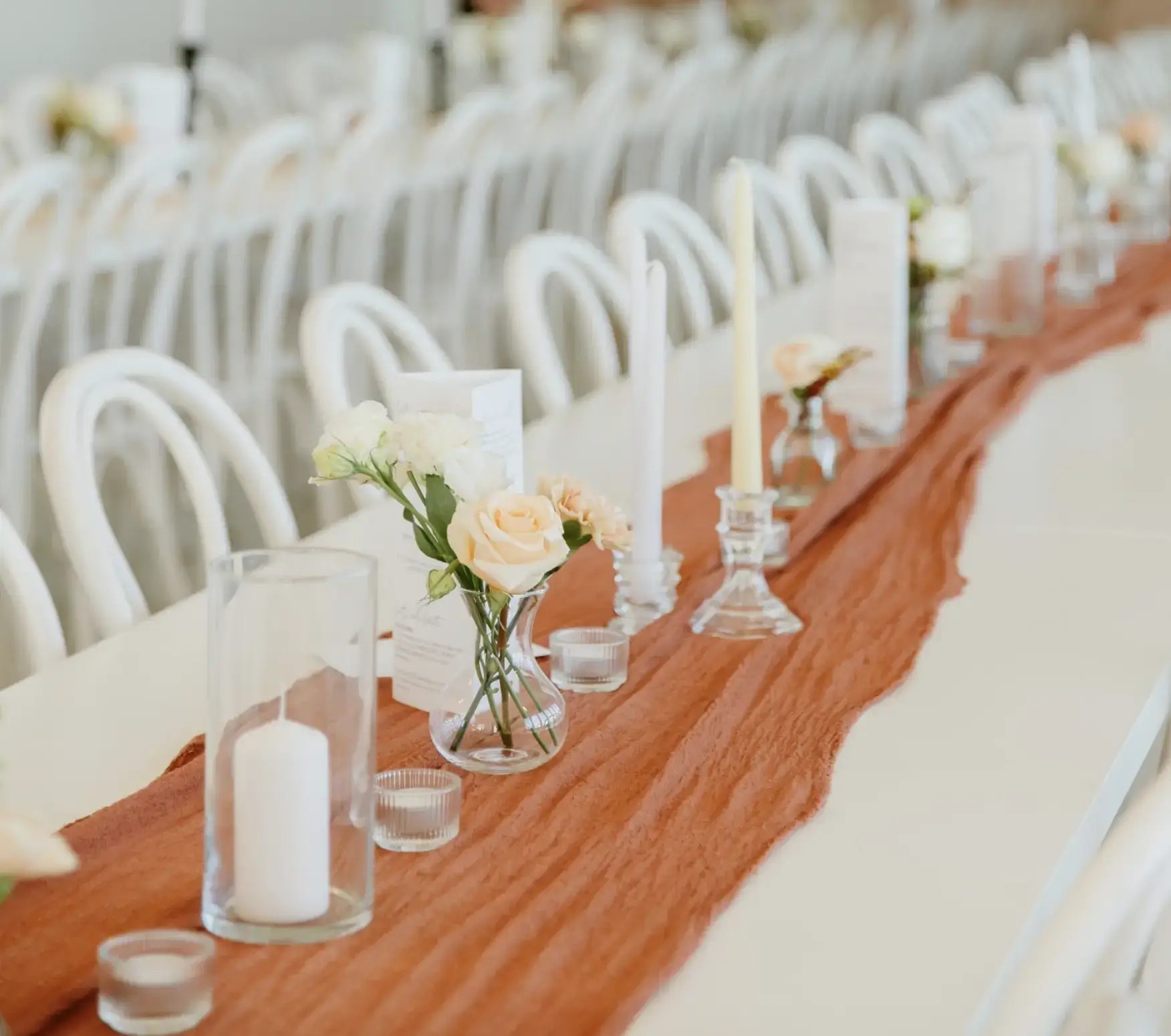 Floral centerpieces for wedding evening
