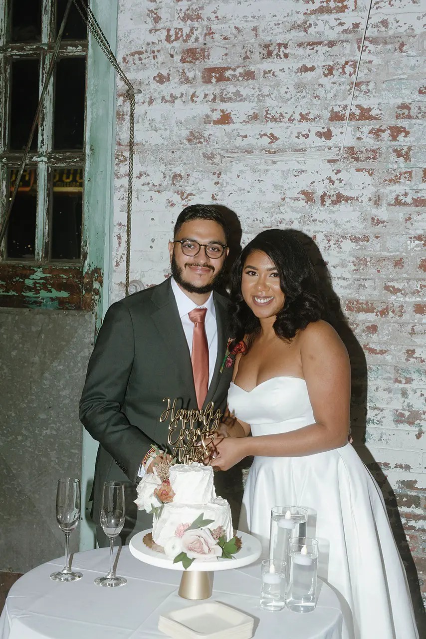 Wedding flowers at formal reception venue